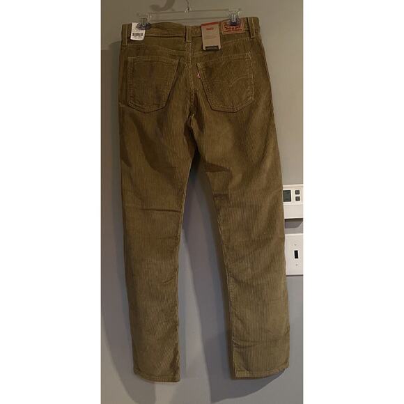 Levis Corduroy Pants 5 Pocket Straight Leg Original Fit Womens 29x30 New - Picture 2 of 11